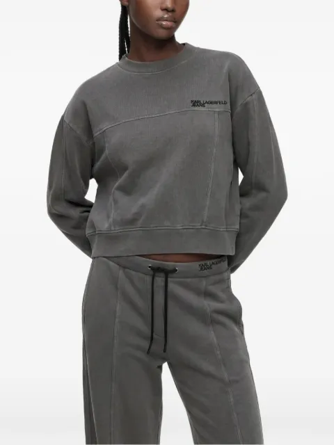 Karl Lagerfeld Jeans boxy washed sweatshirt Grey B4W20034C49