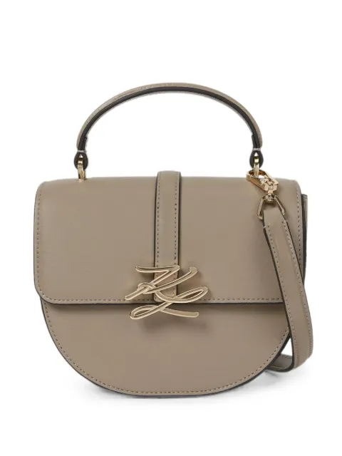Karl Lagerfeld K/Autograph drop cross body top-handle bag Grey B4W300391KU