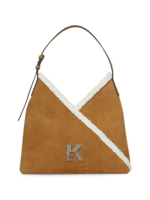 Karl Lagerfeld Jeans small Geo suede tote bag Brown B4W30155157