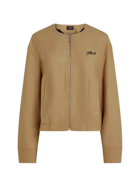 Karl Lagerfeld Après Ski Club bomber jacket Neutrals B4W140182CN