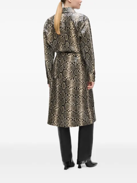 Karl Lagerfeld faux-python midi skirt Grey B4W12005C43