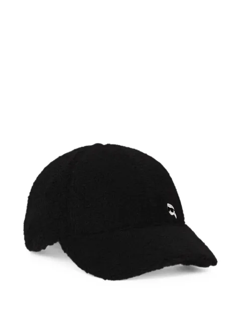 Karl Lagerfeld Ikon shearling cap Black B4W33036999