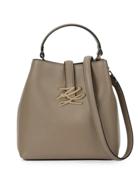 Karl Lagerfeld small K/Autograph bucket bag Grey B4W300451KU