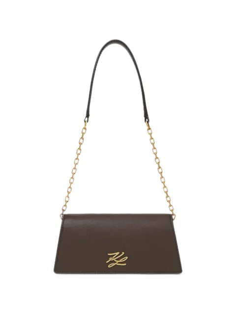 Karl Lagerfeld mini K/Autograph flap shoulder bag Brown B4W30280451