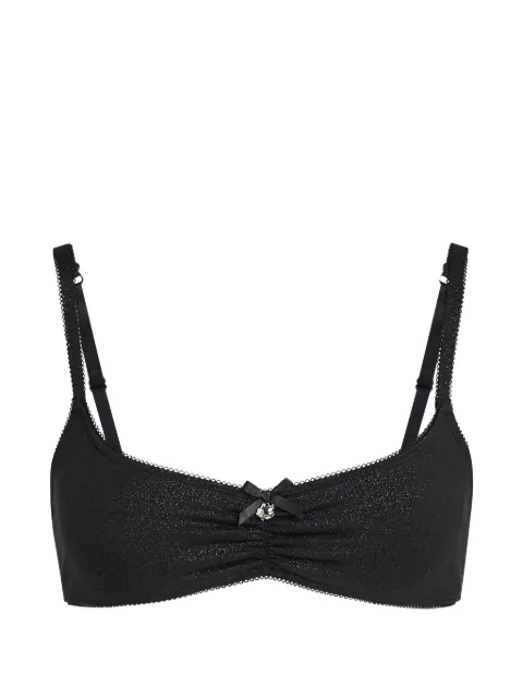 Karl Lagerfeld Ikon glitter bralette Black B4W47017999