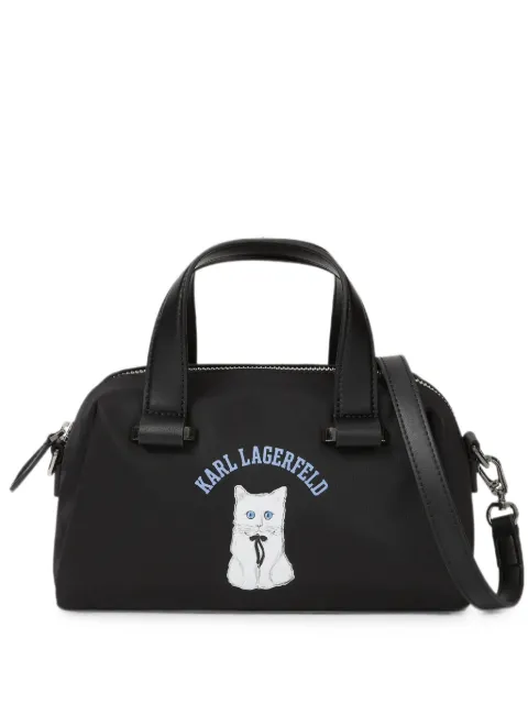 Karl Lagerfeld small Ikon Choupette satchel bag Black B4W30341999