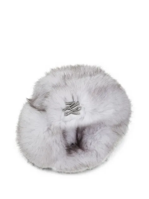 Karl Lagerfeld K/Studio faux-fur trapper hat White B4W33011100