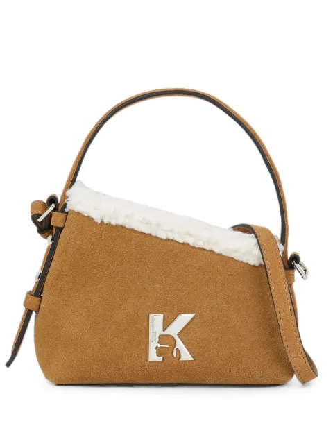 Karl Lagerfeld Jeans logo-plaque tote bag Brown B4W30158157