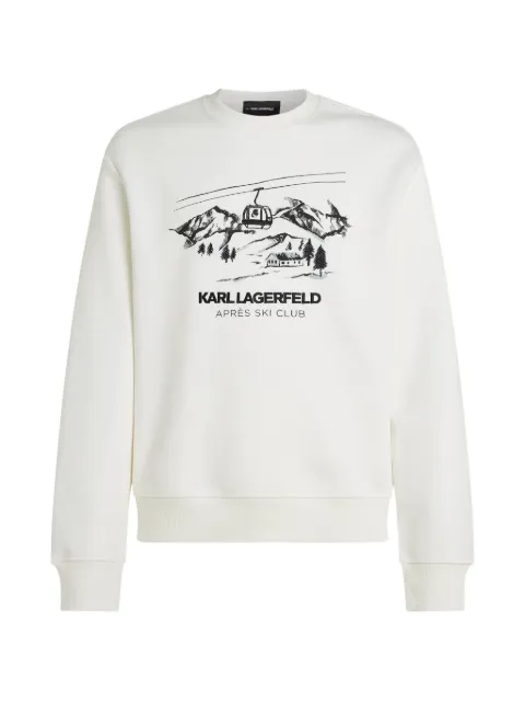 Karl Lagerfeld Après Ski Club sweatshirt White B4M20044B09