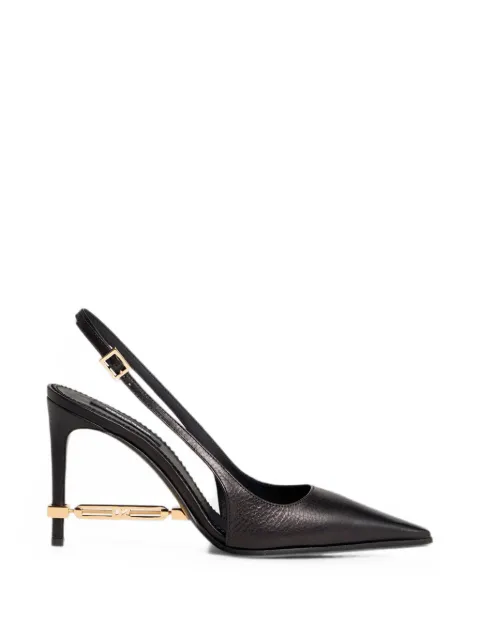 DSQUARED2 metal-bar slingback pumps Black PBW003512900001