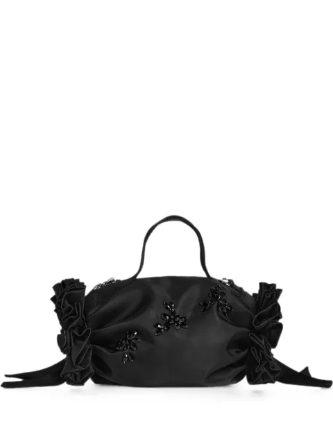 Simone Rocha embellished rosette-detail tote bag Black BAG223TB0761
