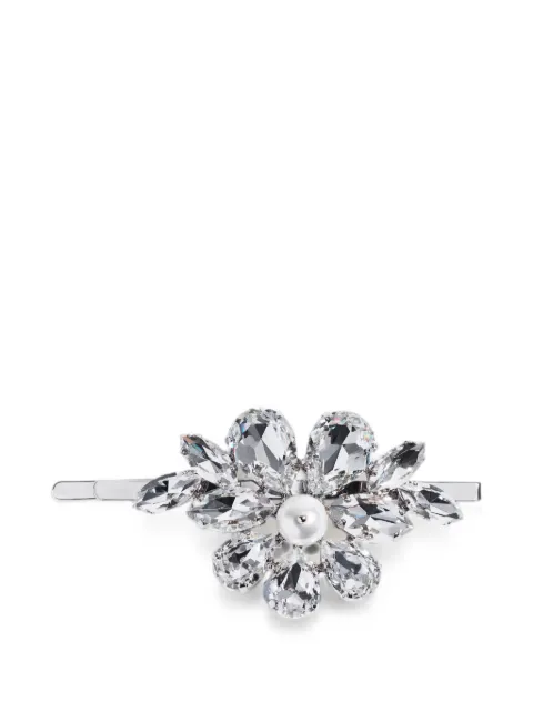 Simone Rocha Hellebore flower hair clip Silver CLP54