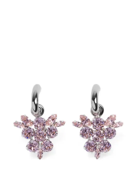 Simone Rocha Frond hoop earrings Pink ERG6120907