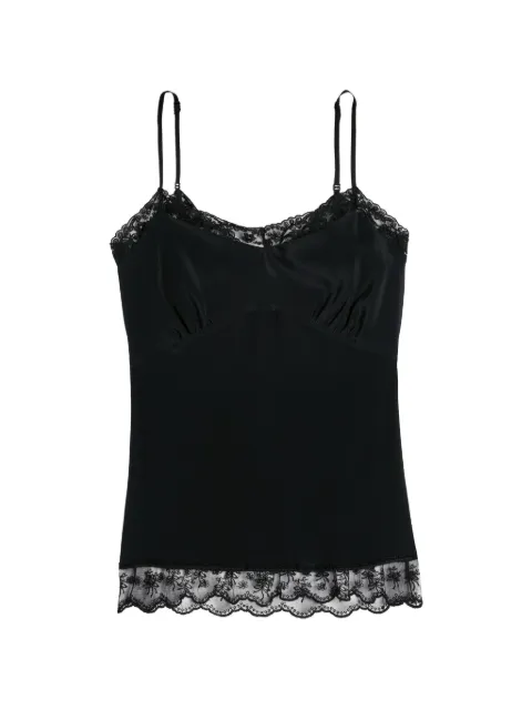Simone Rocha lace-trim cami top Black 54920514BLACK