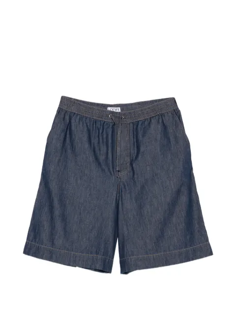 LOEWE Anagram-embroidered drawstring shorts Blue H526Y1GX02