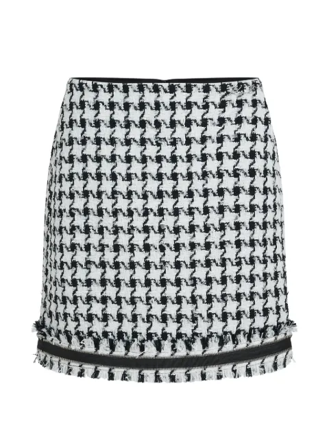 Karl Lagerfeld houndstooth bouclé mini skirt White B4W12013A96