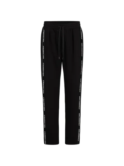 Karl Lagerfeld logo-tape track pants Black B4M44004999
