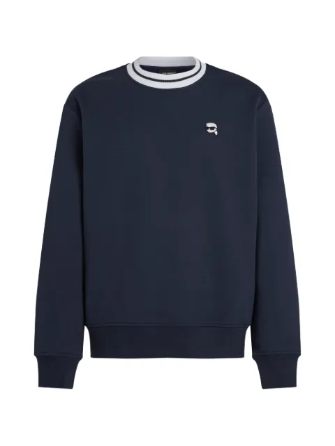 Karl Lagerfeld Ikon striped neck sweatshirt Blue B4M20051393