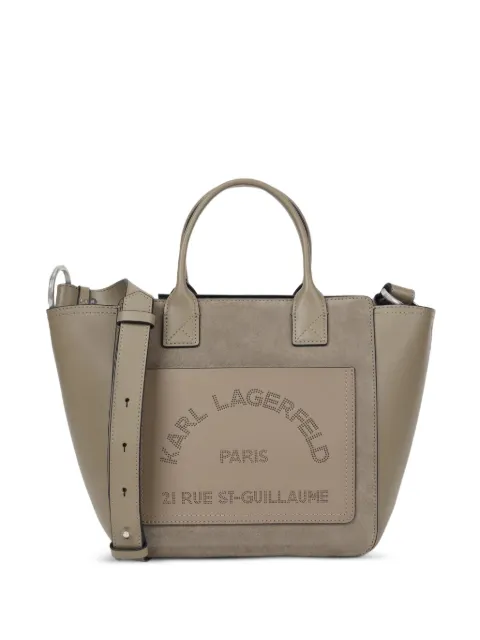 Karl Lagerfeld small K/Daily suede tote bag Grey B3W300941KU