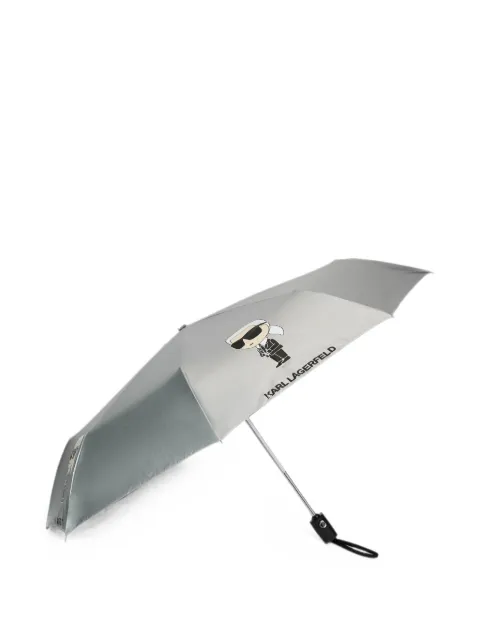 Karl Lagerfeld Ikon Karl metallic umbrella Silver B4W50014290