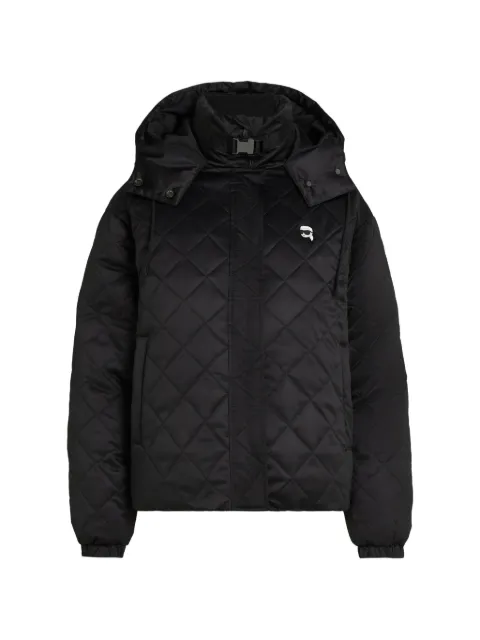 Karl Lagerfeld Ikon quilted puffer jacket Black B4W15014999