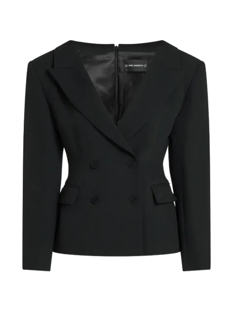 Karl Lagerfeld Karl Studio wide shoulder blazer Black B4W14034999