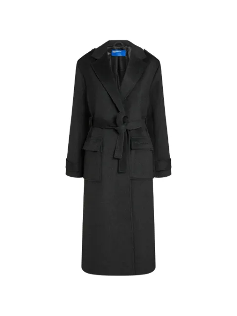 Karl Lagerfeld Jeans belted long-sleeve coat Black B4W150252QH