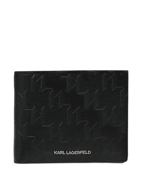 Karl Lagerfeld K/Monogram perforated wallet Black B4M32066999