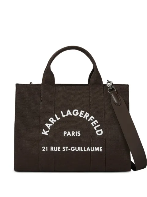 Karl Lagerfeld medium Rue St-Guillaume square tote bag Brown A1W50010451