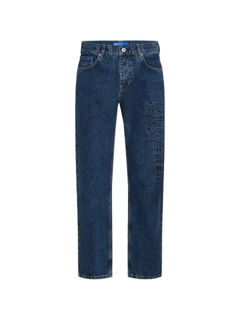 Karl Lagerfeld Jeans straight logo jeans Blue B4M100281NB
