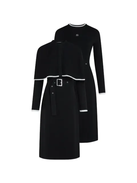 Karl Lagerfeld transformable cape dress Black B4W13027998