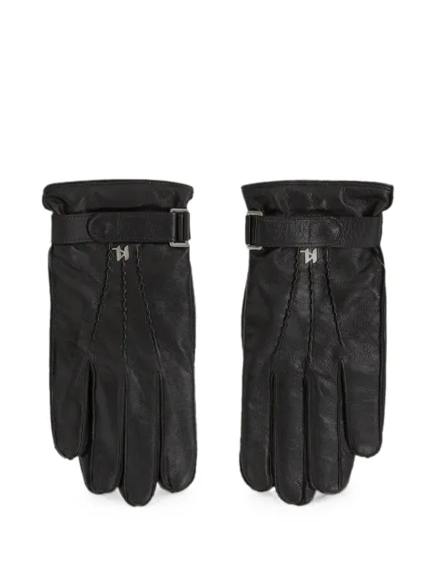 Karl Lagerfeld K/Monogram leather gloves Black B4M33103999