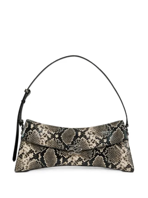 Karl Lagerfeld K/Autograph Twist elongated shoulder bag Neutrals B4W30356C43