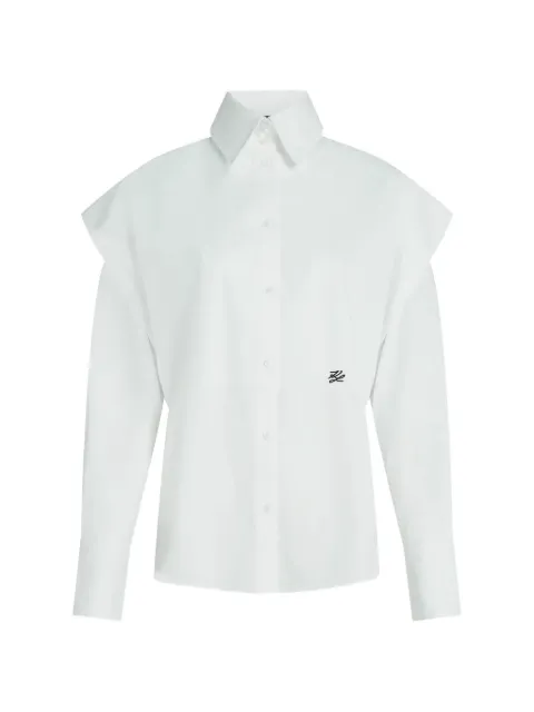 Karl Lagerfeld shoulder-detail shirt White B4W11009100