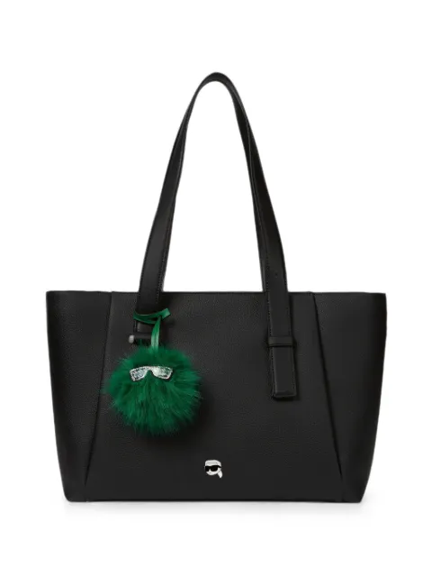 Karl Lagerfeld large Ikon pebble tote bag Black B4W30081999