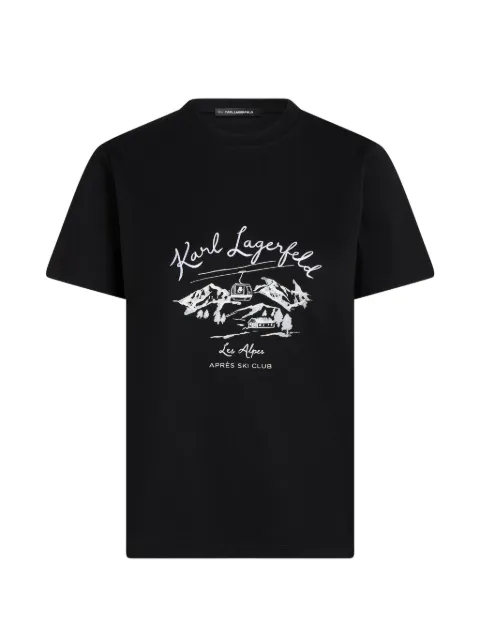 Karl Lagerfeld Après Ski Club T-shirt Black B4W17039999
