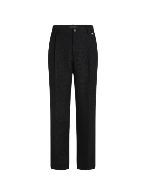 Karl Lagerfeld bouclé pants Black B4M10091999