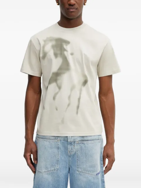 HELIOT EMIL graphic-print T-shirt Neutrals SS26PREM09159LST18