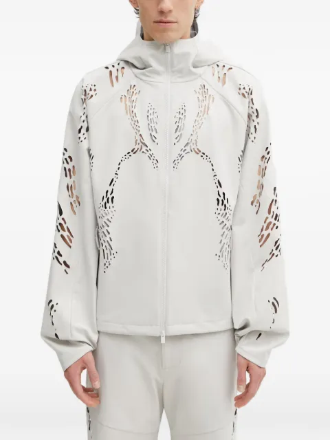HELIOT EMIL Roan cut-out hooded jacket Grey SS26M02178LGY06