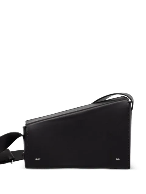 HELIOT EMIL asymmetric logo-print belt bag Black PREAW2515075BLK01