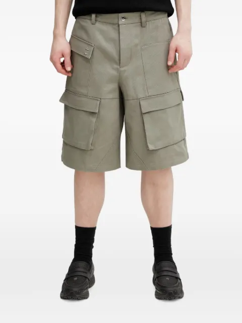 HELIOT EMIL multi-pocket cargo shorts Green SS26M10163LDG23CO