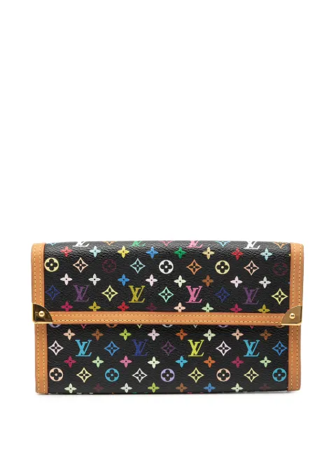 Louis Vuitton Pre-Owned 2007 Monogram Multicolore Porte Tresor International Wallet long wallets Black XFX0XBGJ1VFIV500
