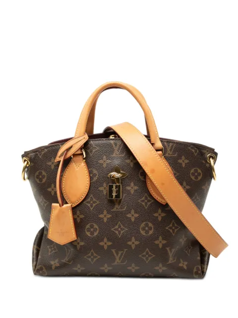 Louis Vuitton Pre-Owned 2019 Monogram Flower Zipped Tote PM satchel Brown FKLS2W1A49JPRL06