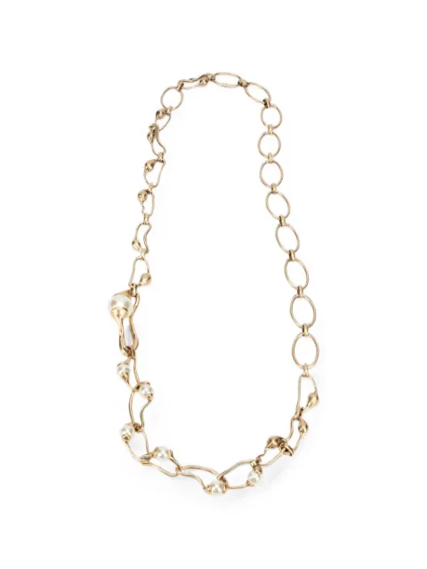 Weekend Max Mara Wkabronte faux-pearl cable-link necklace Gold 2625756064600