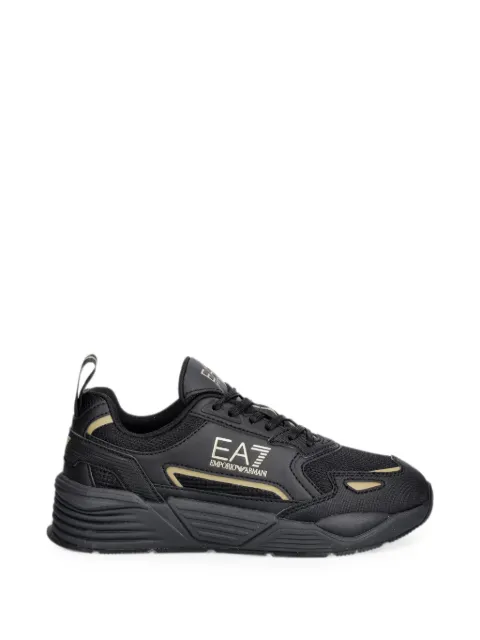 Ea7 Emporio Armani logo-print panelled sneakers Black 7X000308AF18447