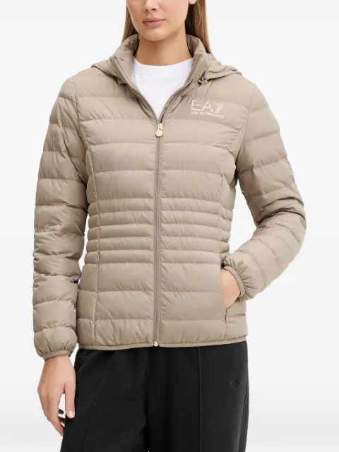 Ea7 Emporio Armani hooded puffer jacket Neutrals 8NTB23TNF8Z