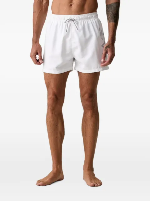 Ea7 Emporio Armani logo-print swim shorts White 7M002001AF14497