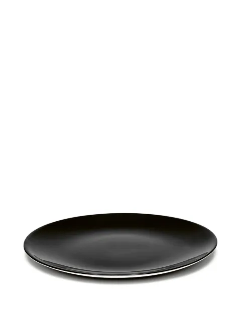 Serax Dé matte-finish round plate (set of two) Black B4019313