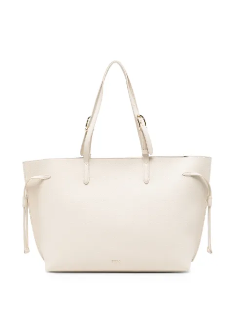 Furla buckle-detail grained leather tote bag Neutrals WB02059BX4329