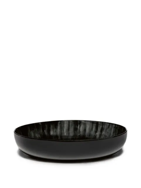 Serax Dé abstract-pattern plates (set of two) Black B4019342